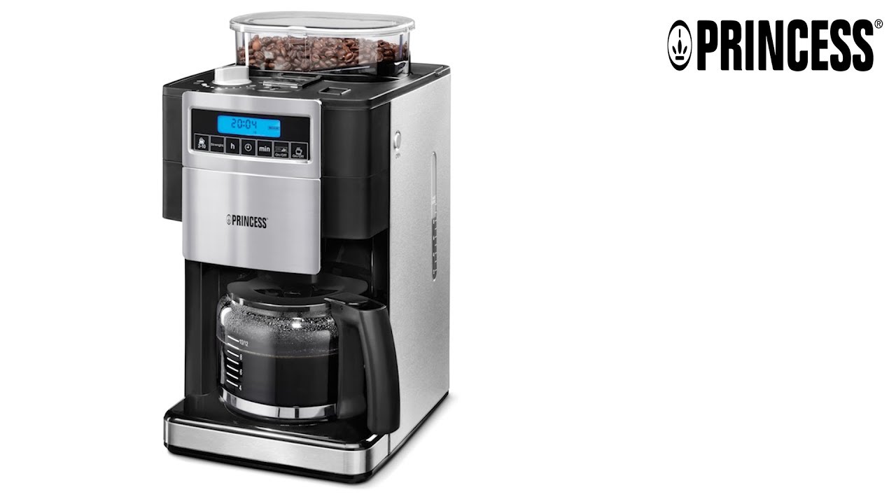 Princess 249402 Deluxe-Kaffeemaschine &ndash; Integriertes Mahlwerk &ndash; 10 bis 12&nbsp;Tassen