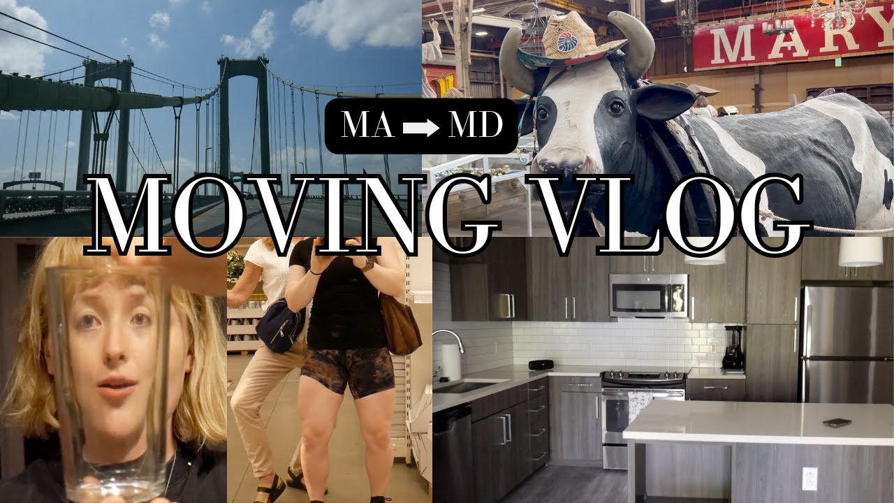 MOVING VLOG | MA to MD | New apartment tour, Ikea trip, building furniture