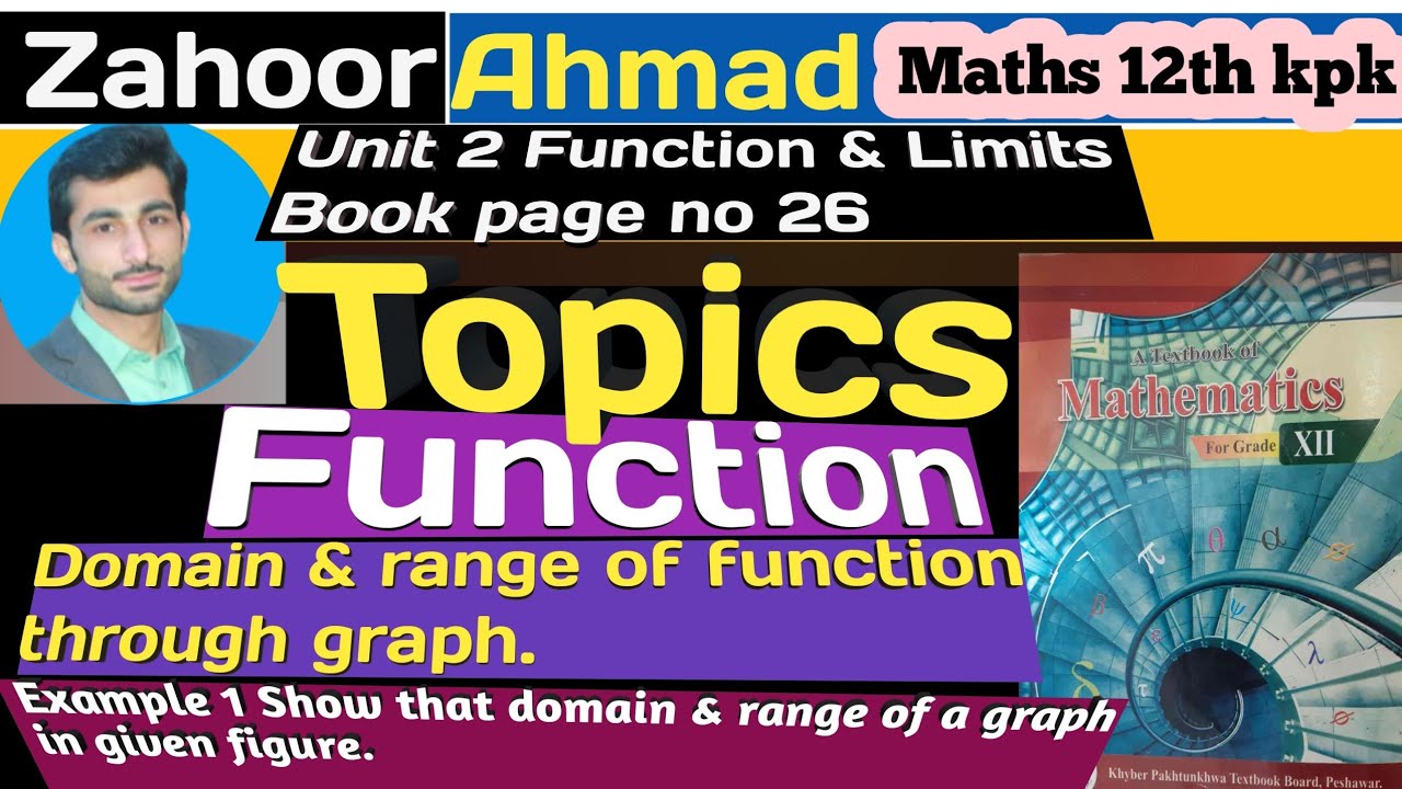 LECTURE # 02 || Definition of function class 12 maths kpk || Domain & Range || Graph of functions.