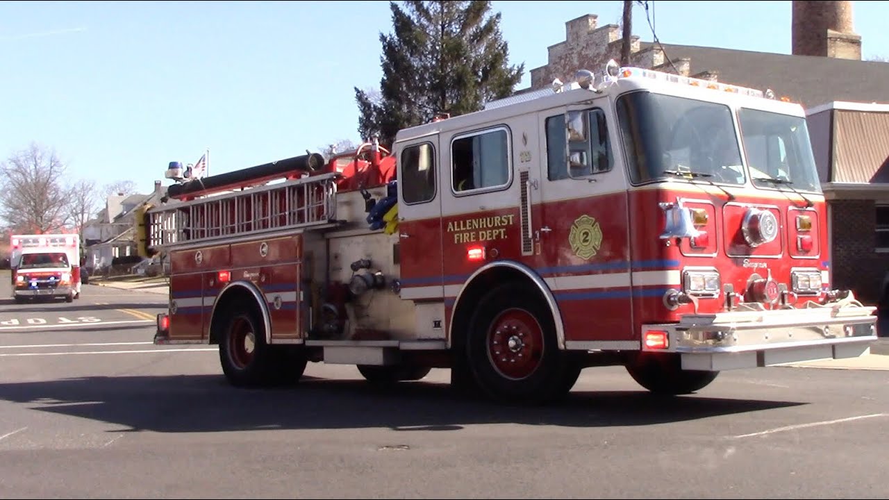 Allenhurst Fire Department Engine 81-72 And Ambulance 81-56 Responding 2-15-20