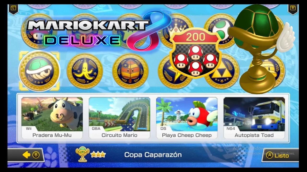 Copa Caparazón en 200cc - Mario Kart 8 Deluxe