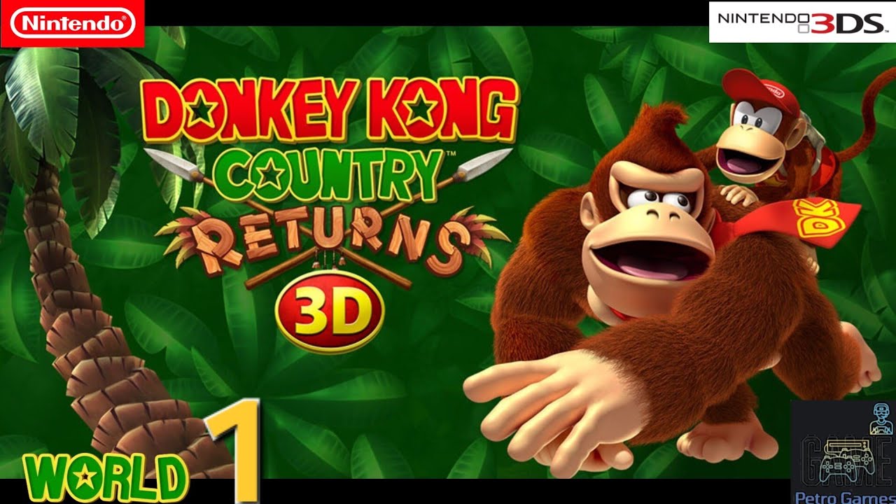 Donkey Kong Country Returns - #1 - Nintendo 3DS 🌳🍁🌲🍂