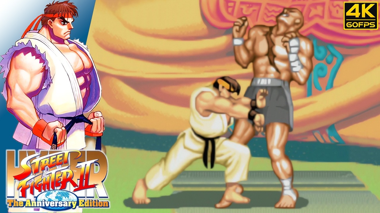 Hyper Street Fighter II - Ryu (S) (Arcade / 2003) 4K 60FPS