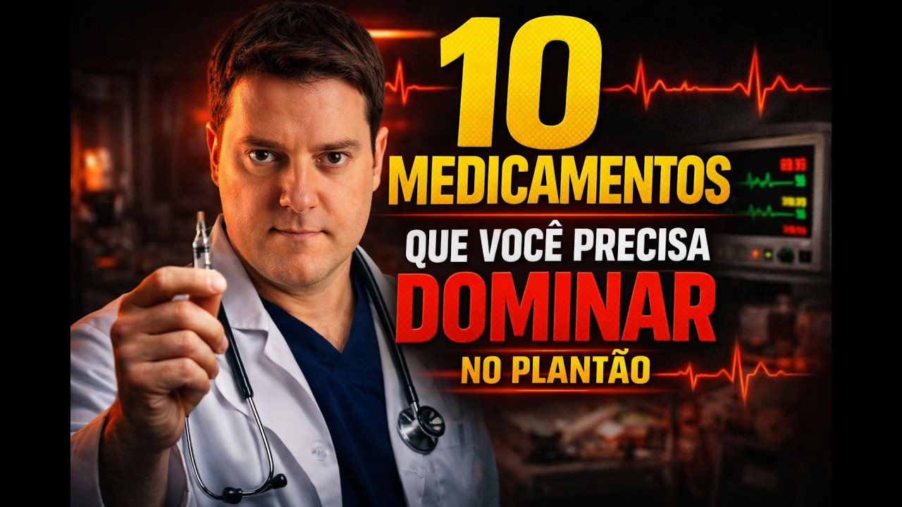 Se faltar um desses 10 medicamentos no seu plantão, você está em risco!