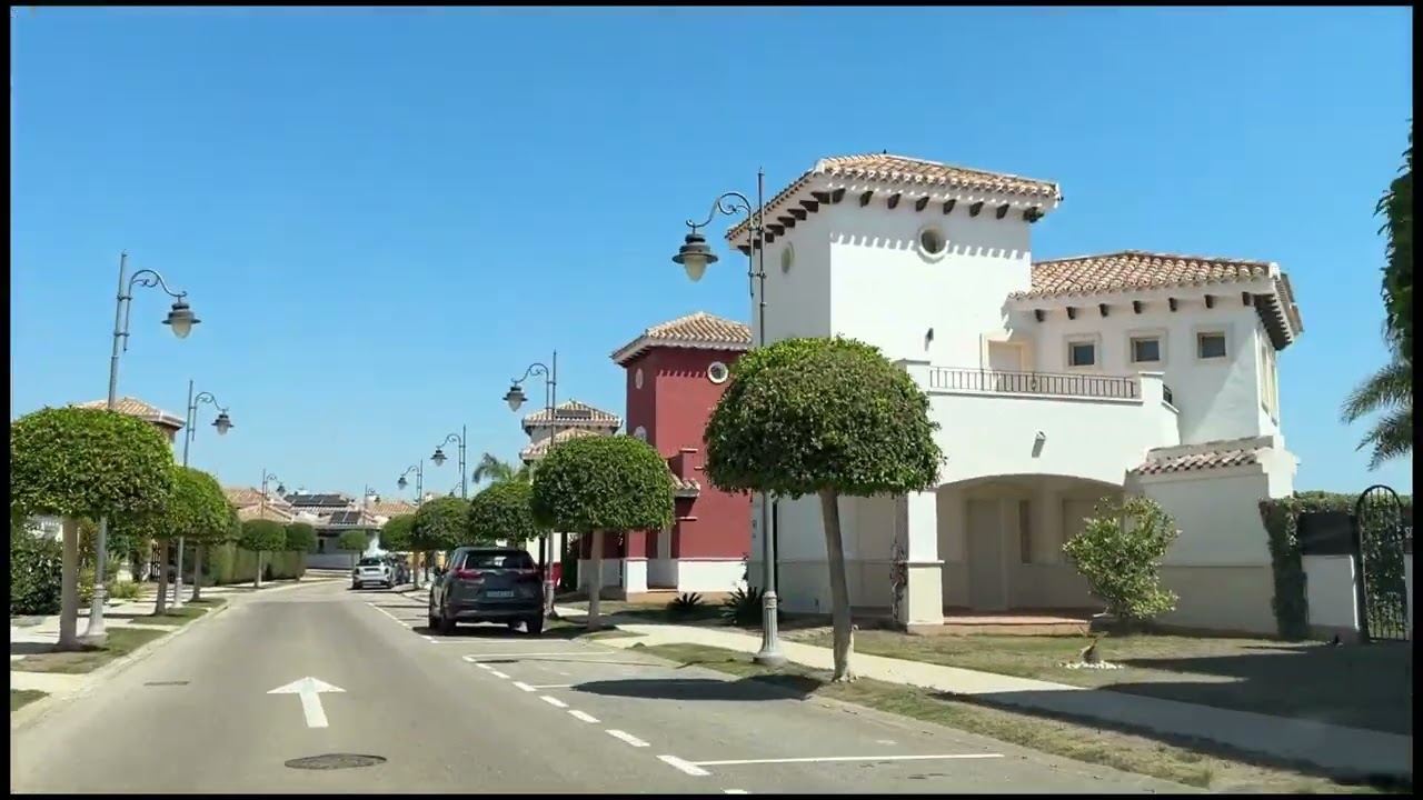 Mar Menor Golf Resort, Murcia, Spain.....morning drive around the golf clubhouse & resort area