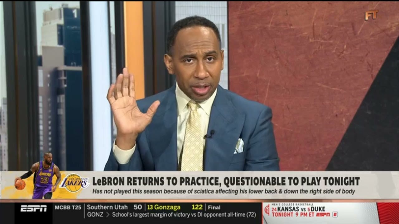 FIRST TAKE | Stephen A. Smith weighs in on LeBron James' season debut in Lakers-Jazz showdown