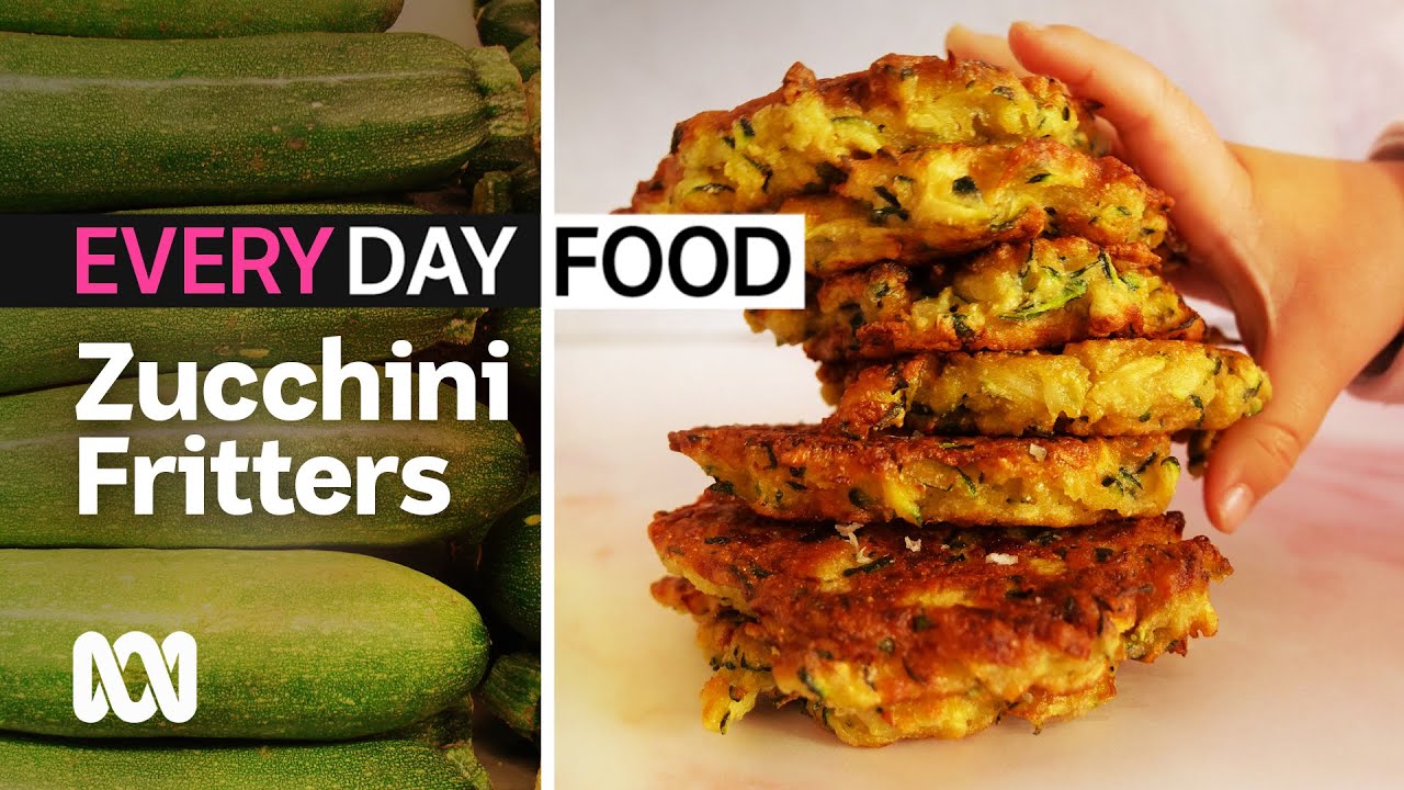 How to make gluten-free, dairy-free and egg-free zucchini fritters | Everyday Food | ABC Australia