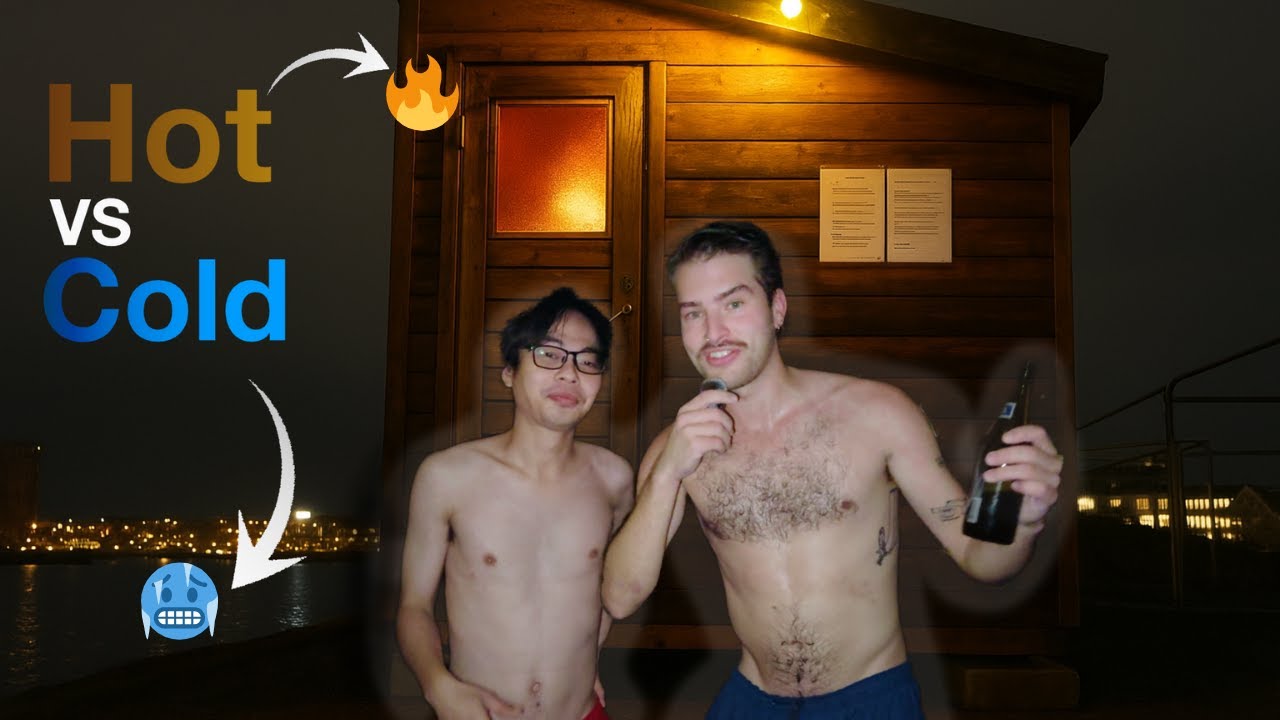 Иностранец пробует сауну!