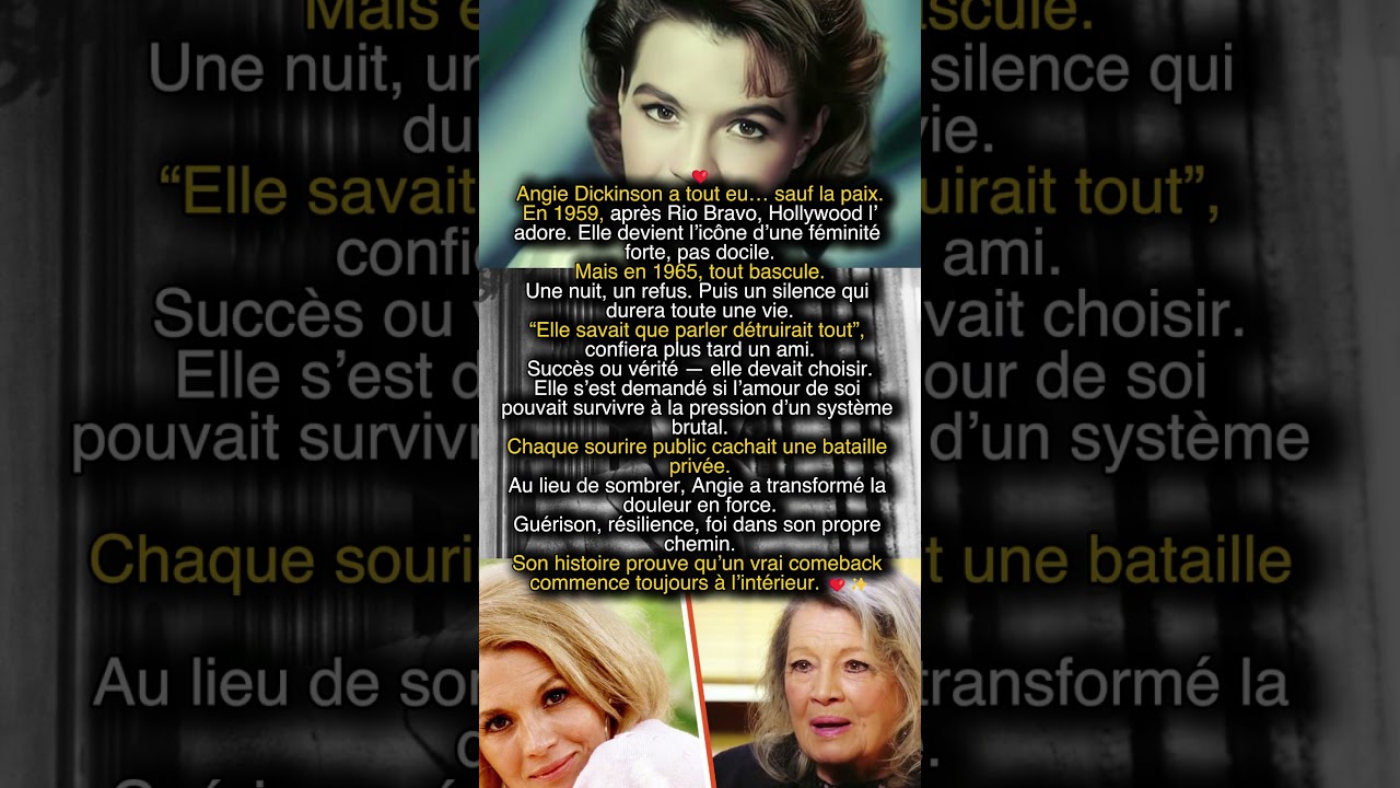 Angie Dickinson : l’ascension fulgurante et la chute secrète