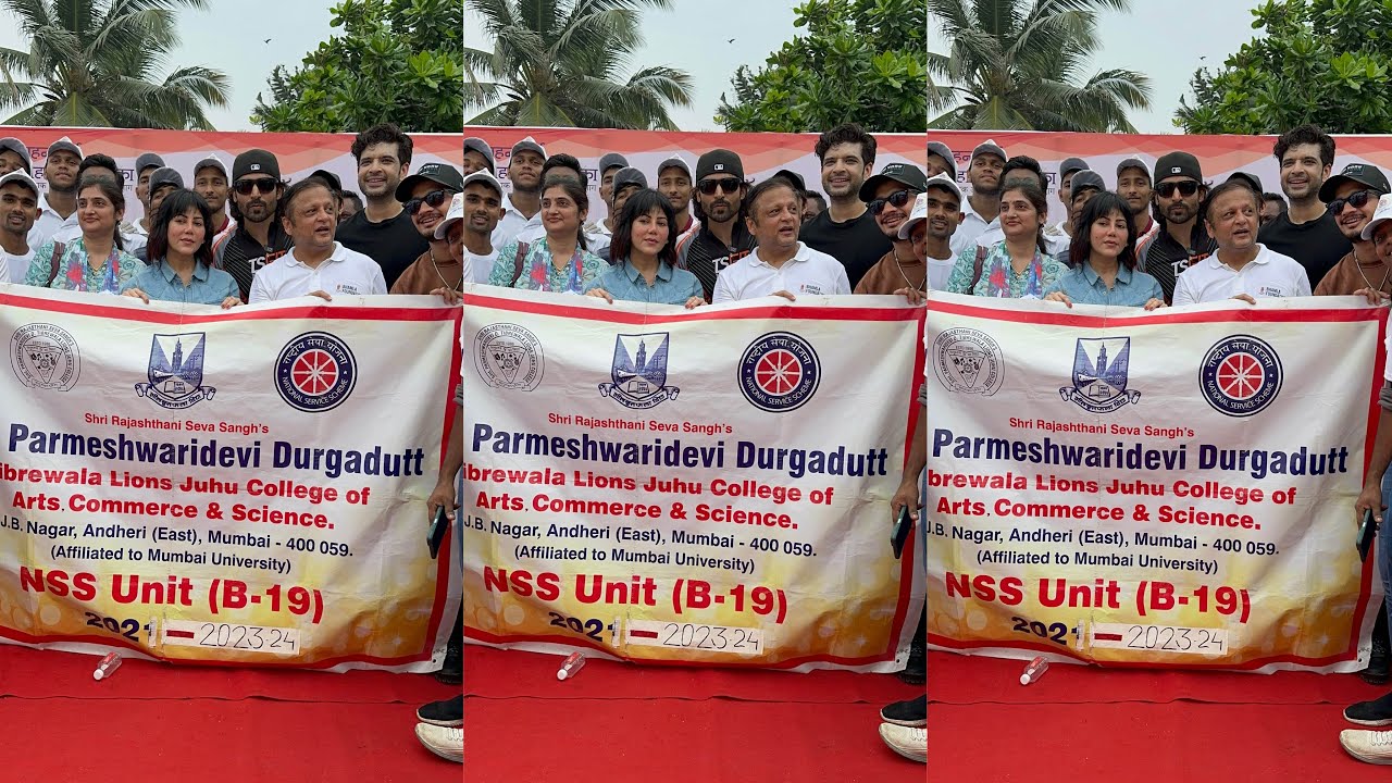 Karan Kundra Munawar Faruqui At Beach Cleaning Campaign In Mumbai Today