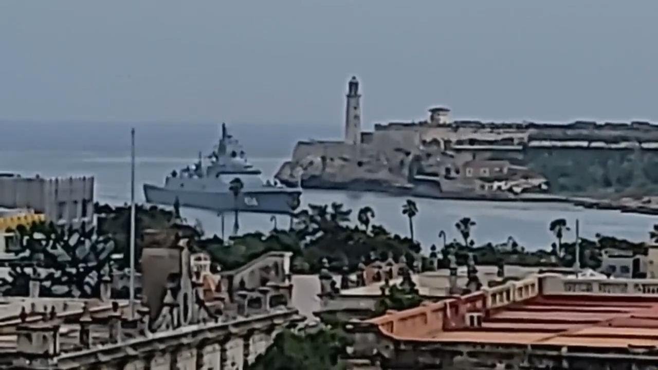 Russian warships approach Cuba ahead of military exercises in the Caribbean