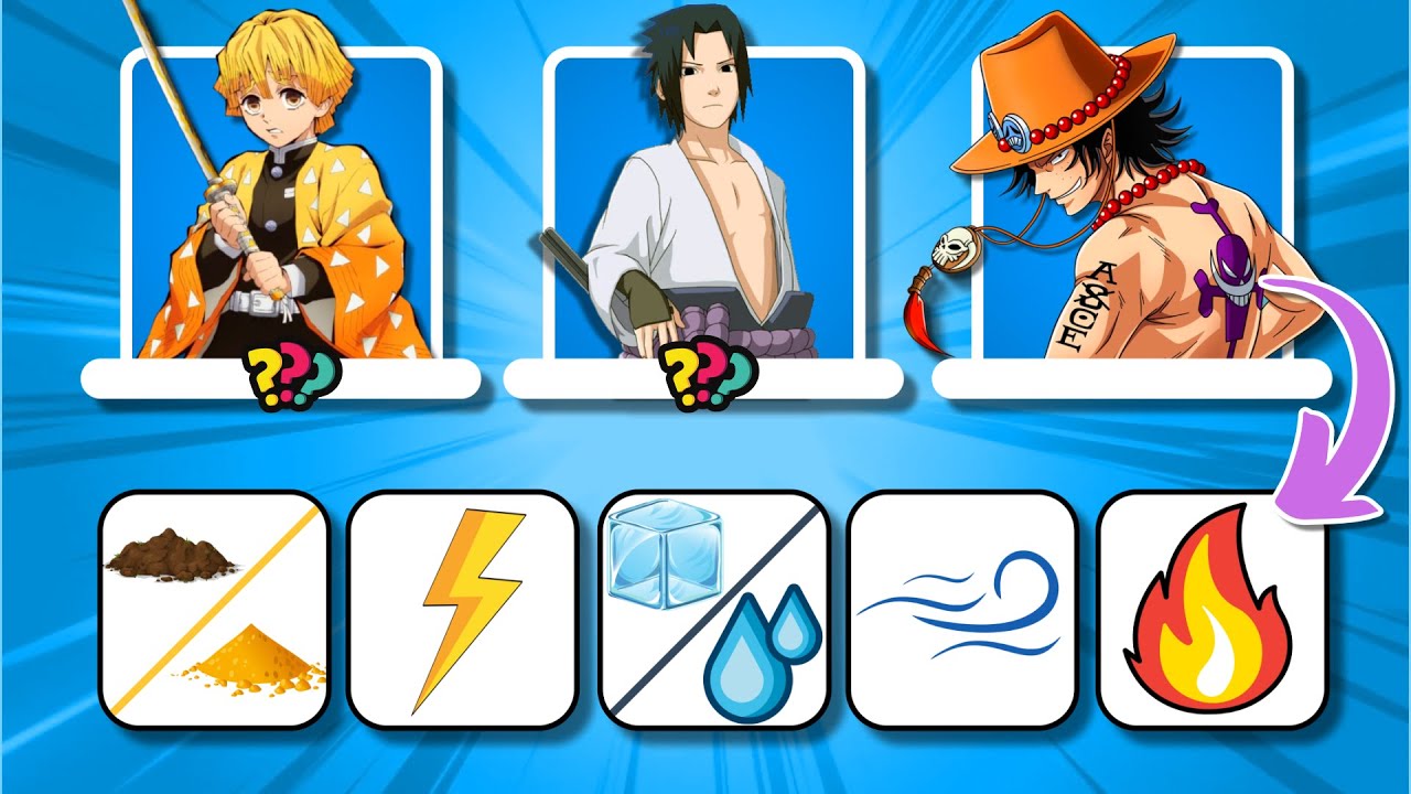 Guess Which Elemental Powers The Anime Characters Use | Anime Quiz