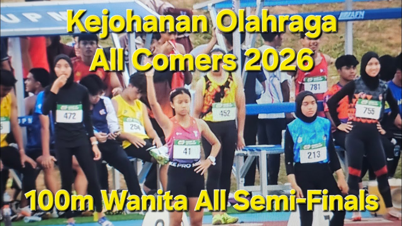 100m Wanita All Semi-Final 1 2 3 Kejohanan Olahraga Rakan Muda MSWP POWP MILO Junior All Comers 2026