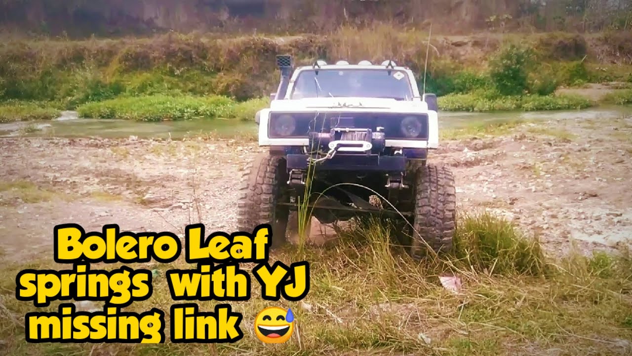 Maruti Gypsy with Bolero Leaf Spring and YJ Missing link (Front) | Rear Stock set up.