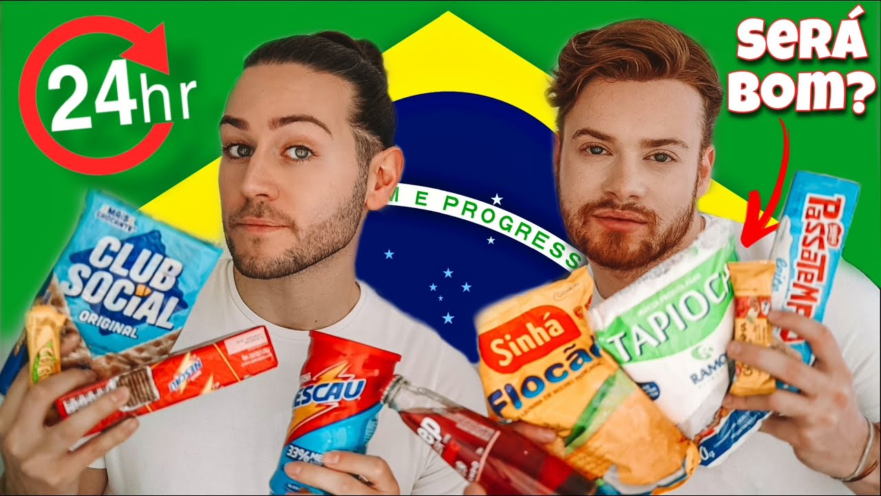 24H COMENDO APENAS COMIDA BRASILEIRA 🇧🇷