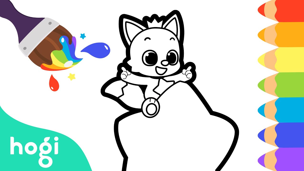 Coloring Pinkfong | Pinkfong & Hogi | Hogi Arts for Kids