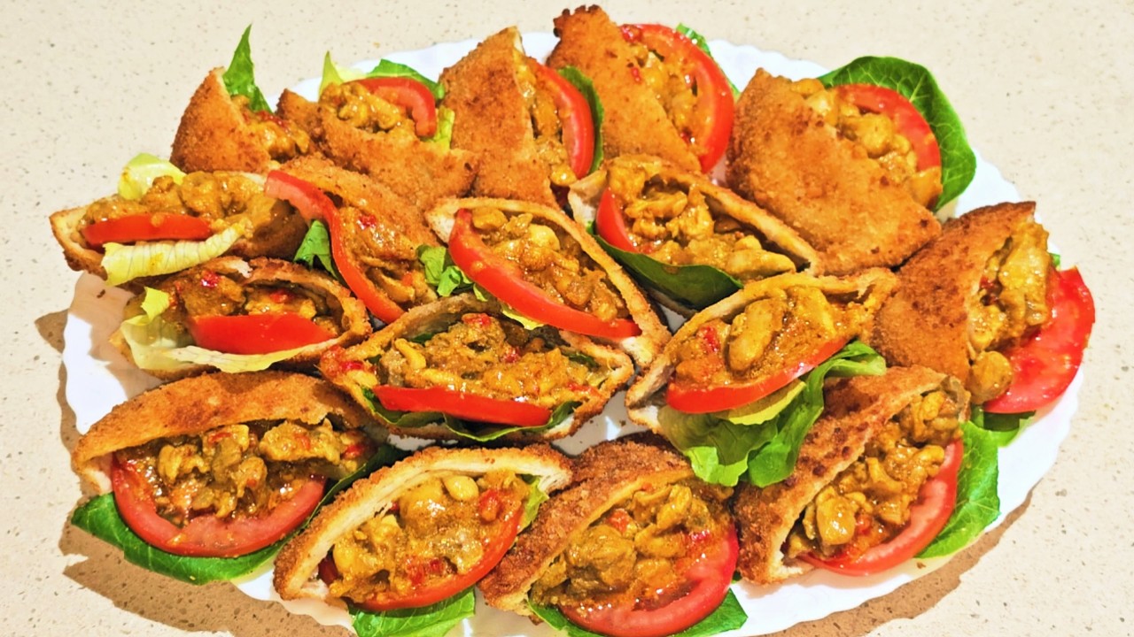 How to make chicken pocket recipe, chicken bread pocket recipe