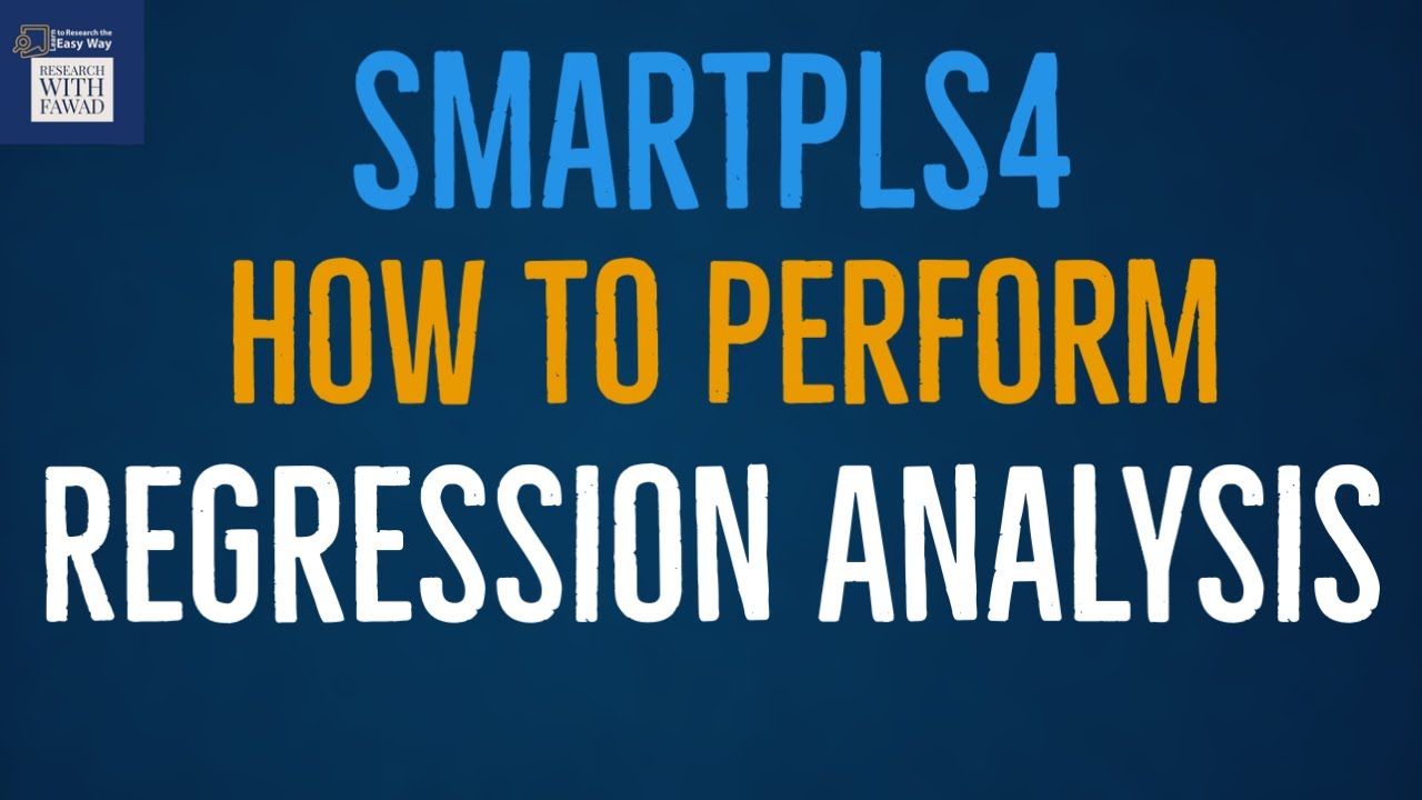 How to Perform Regression Analysis in #SmartPLS4?