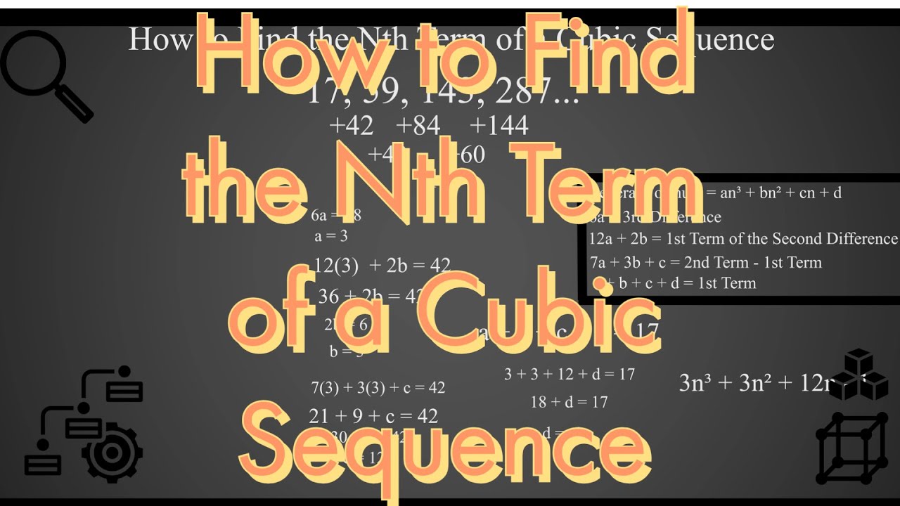 How to Find the Nth Term of a Cubic Sequence
