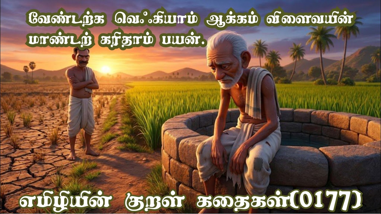 Kural Kathai  0177 குறள் கதை : வேண்டற்க வெஃகியாம் ஆக்கம் விளைவயின் மாண்டற் கரிதாம் பயன்.