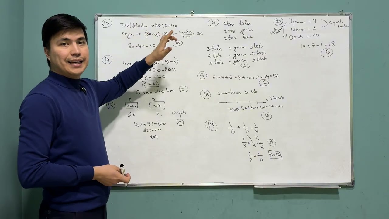 32-Onlayn test video yechimlari