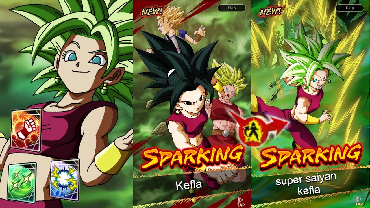 Transforming super saiyan Kefla! MOVESET | Dragon Ball Legends