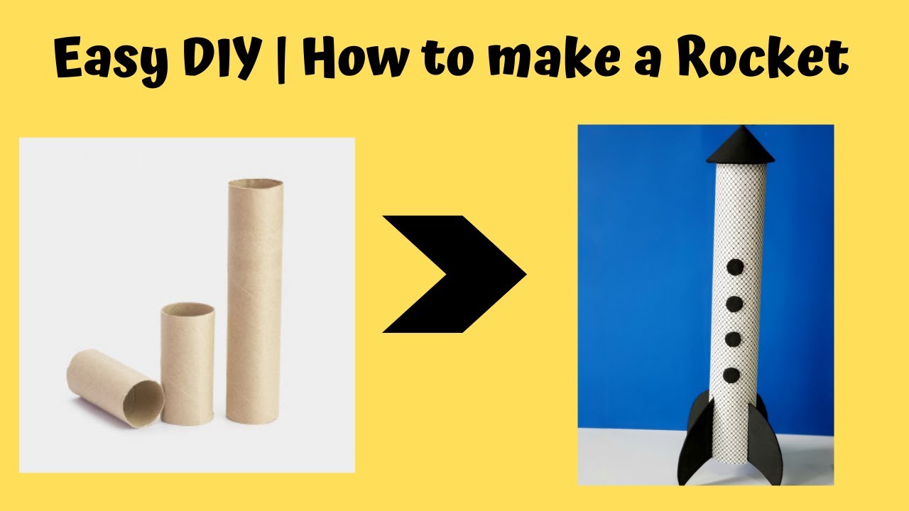 Easy Kids Crafts | How to make a Rocket