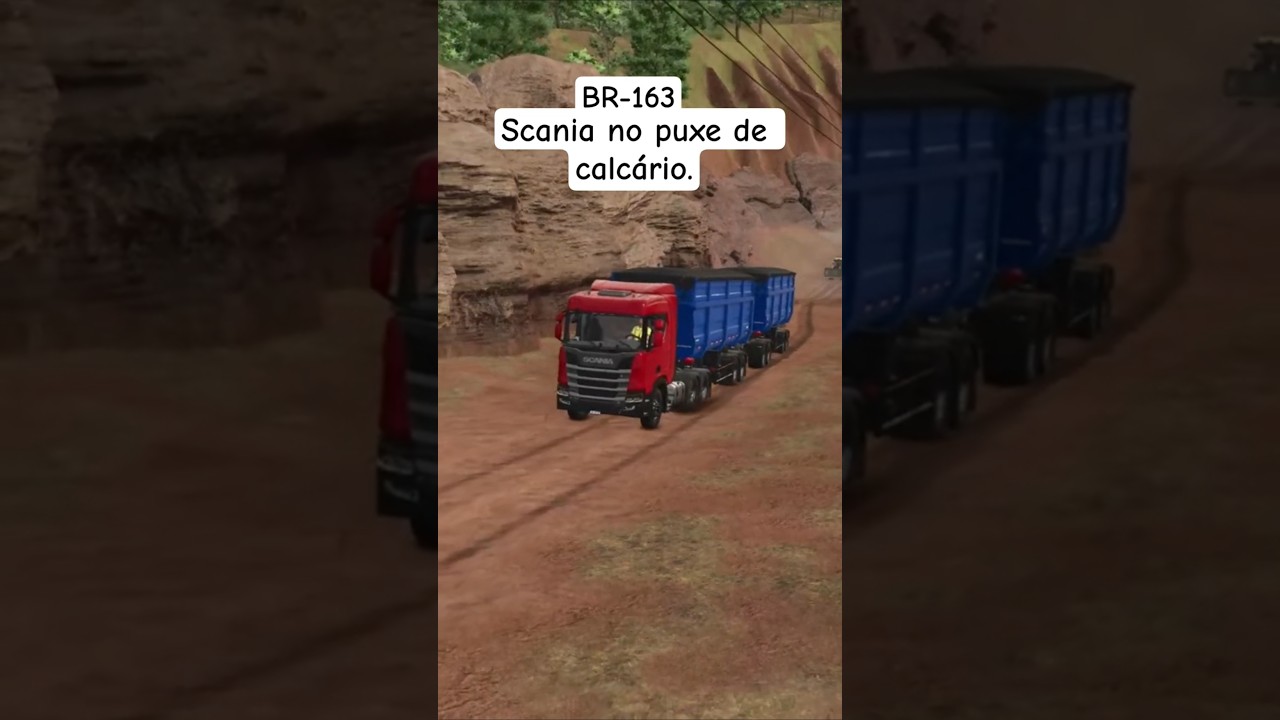 Scania on the limestone pull on the BR-163 map. Subscribe! #br163 #gameplay #fs25