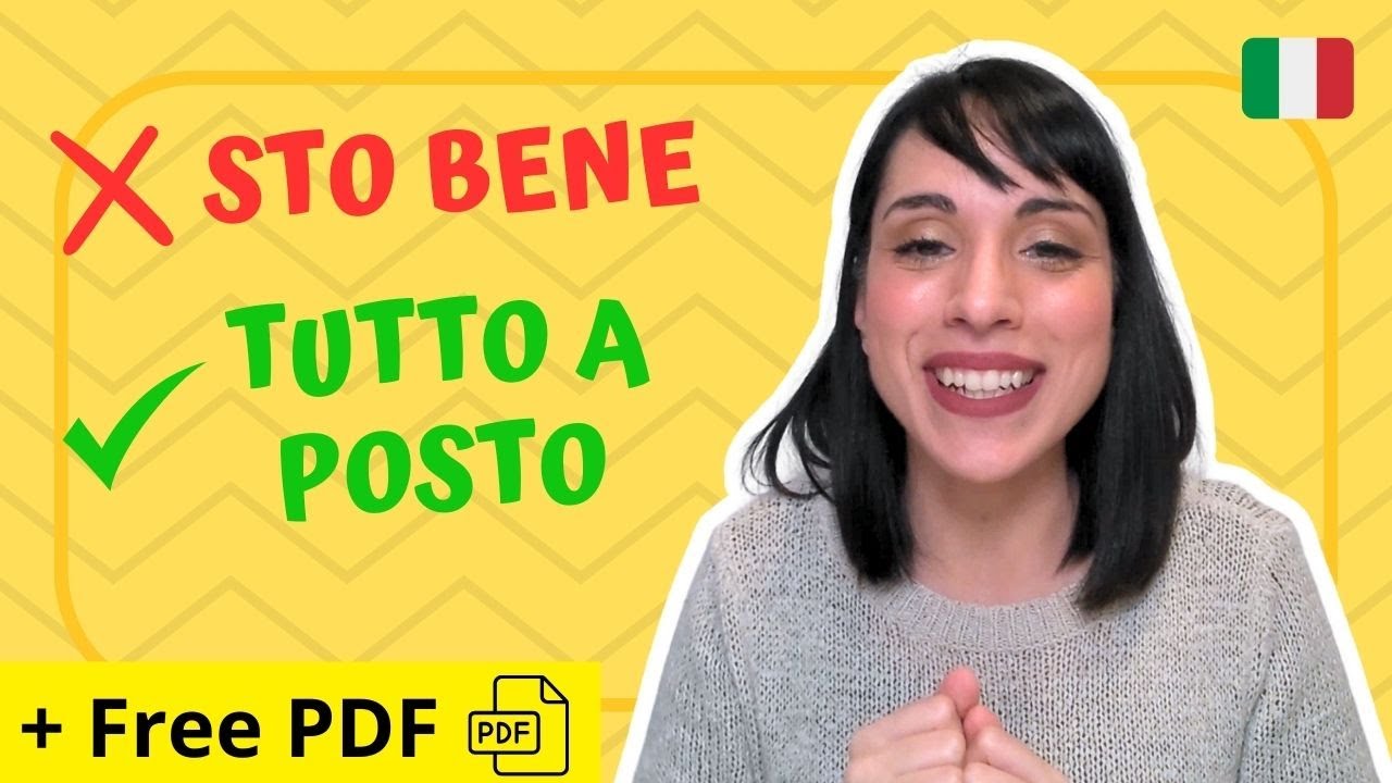 7 More NATURAL Ways to Say I'M FINE in Italian | Stop Using 