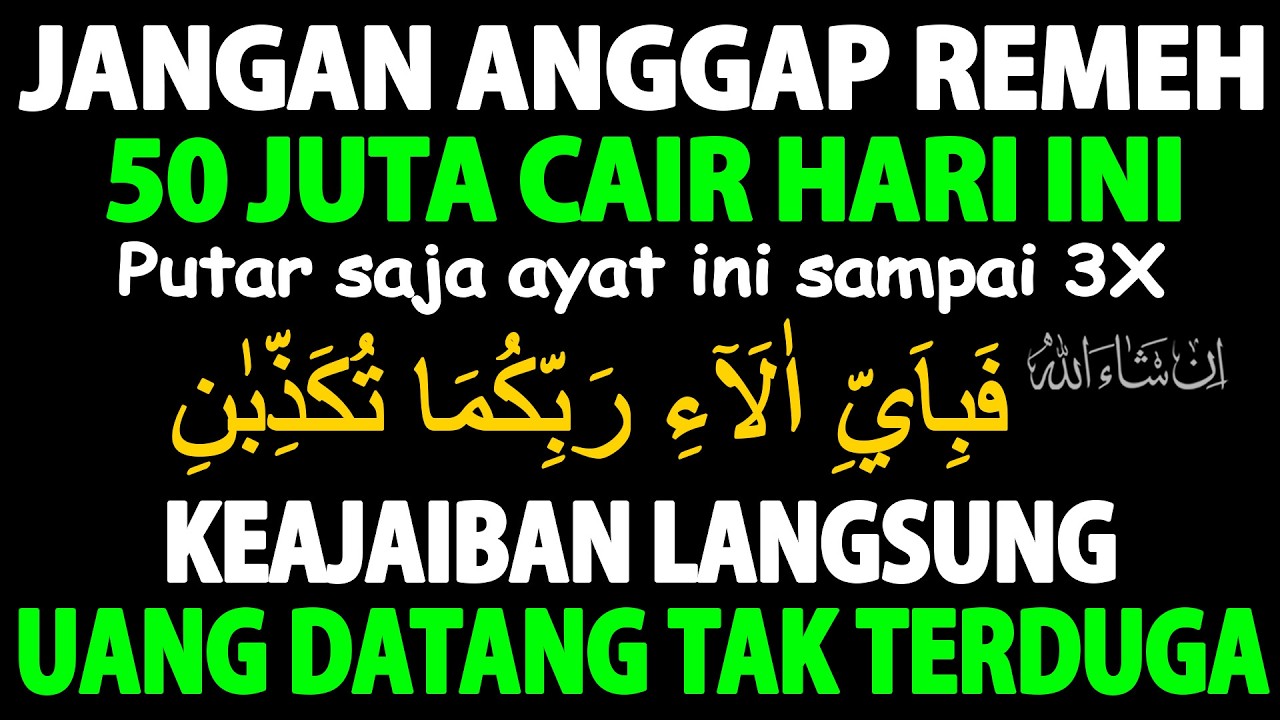 Luar Biasa !!! Datangkan Banyak Uang Secara Tiba-Tiba Dengan Jalan Tak Di Sangka – Doa Penarik Uang