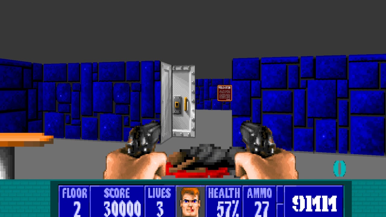 Extreme Wolfenstein 3D Gameplay w/ Custom levels