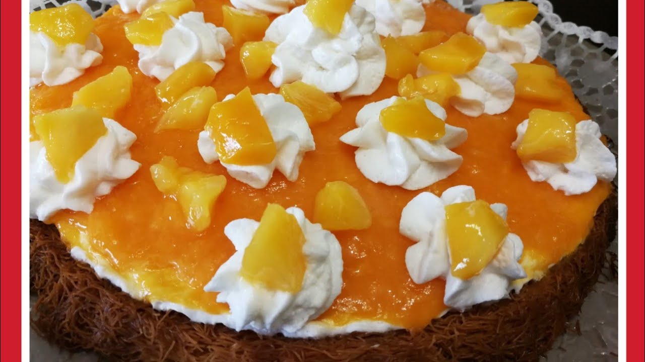 تارت الكنافه بالمانجا باسهل طريقه واقل تكلفه😋