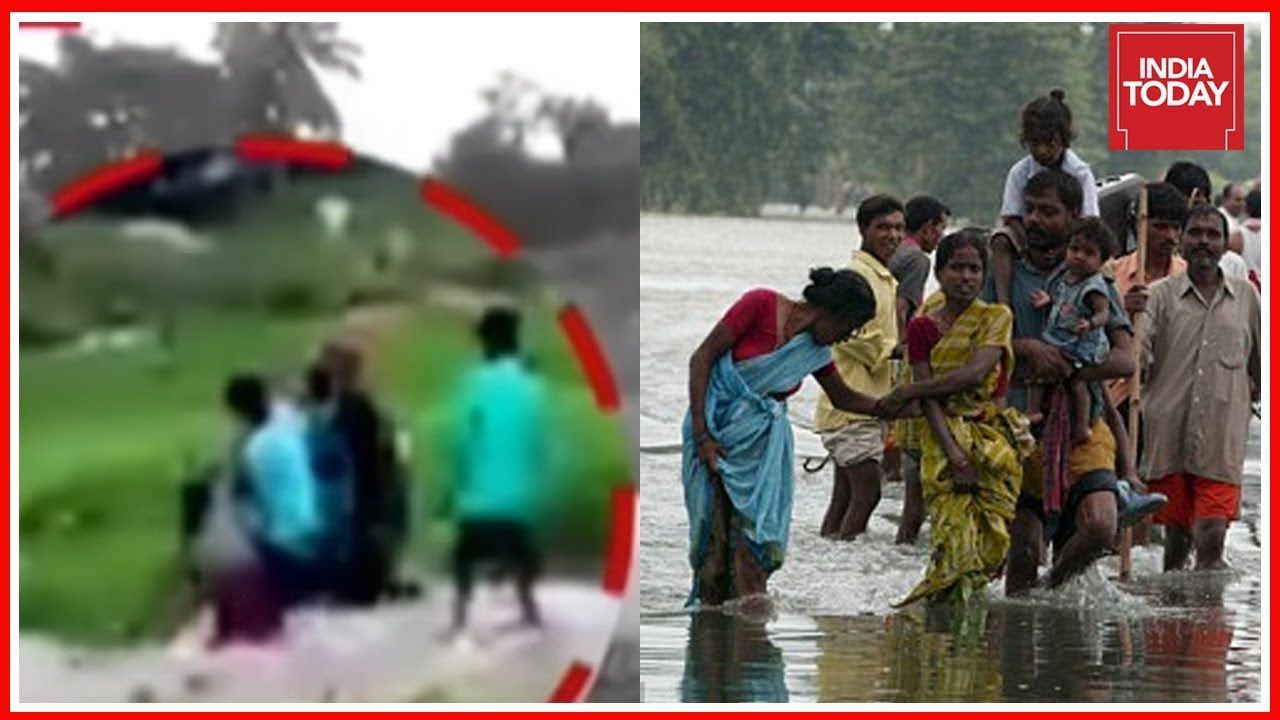 Dramatic Rescue Of Woman Caught By Ravaging Floods In Bihar