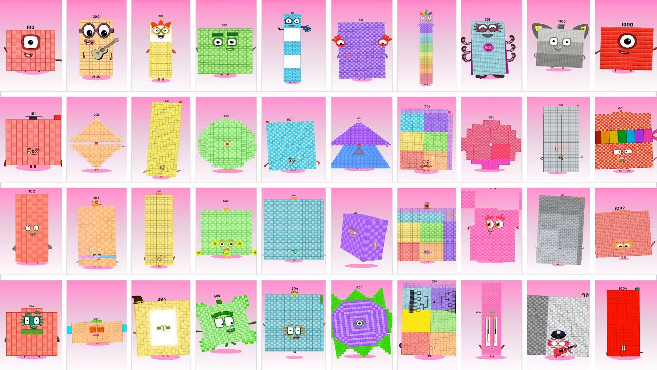 Sprunki OC Numberblocks 100 to 1004 | Подборка Incredibox #sprunki #numberblocks #incredibox