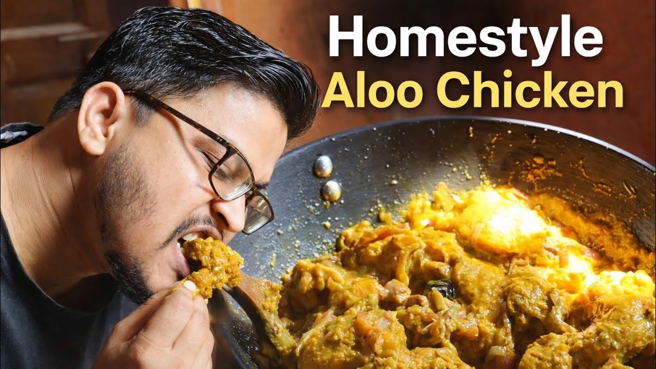 Chicken Aloo Curry | Simple Bengali Chiken Alu Jhol Recipe || Cooking with RiSu 