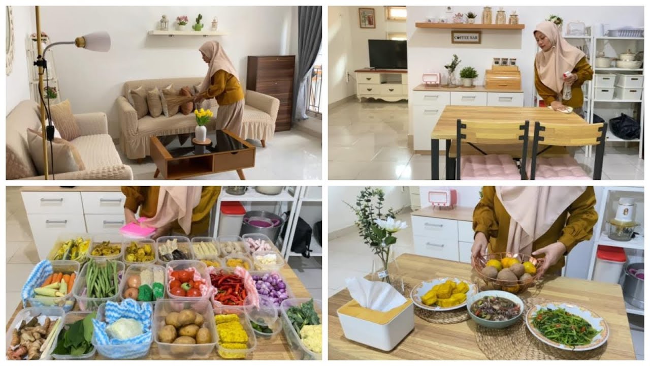 Kembali Beraktivitas || Beberes rumah, food prep dan masak menu simple