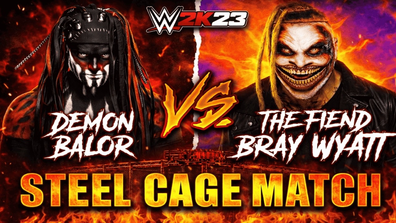 Demon Balor vs The Fiend Bray Wyatt – Steel Cage Match! | WWE 2K23 Gameplay | Nav Gaming Arena
