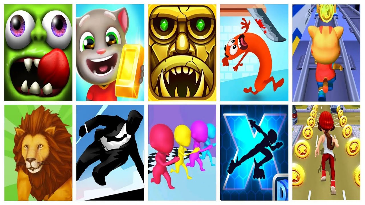 Runner Battle #12: Zombie Tsunami, Talking Tom Gold Run, Vector, Run Race, Sausage Run, Cat Sim. Run