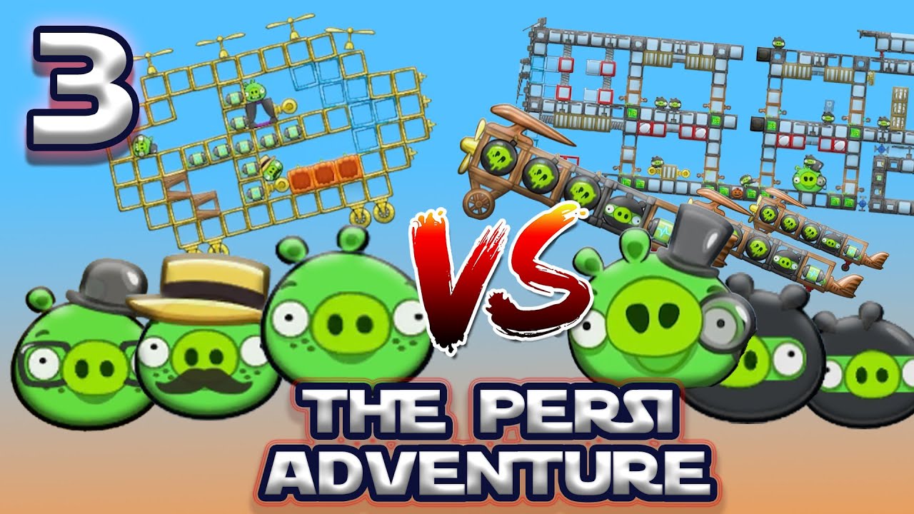 The Persi Adventure in Bad Piggies! №3. Attack on the airship