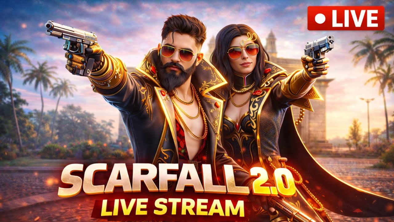 🔥LIVE SCARFALL 2.0 Gameplay | Rank Push | Intense Battle | | Solo vs Squad Live