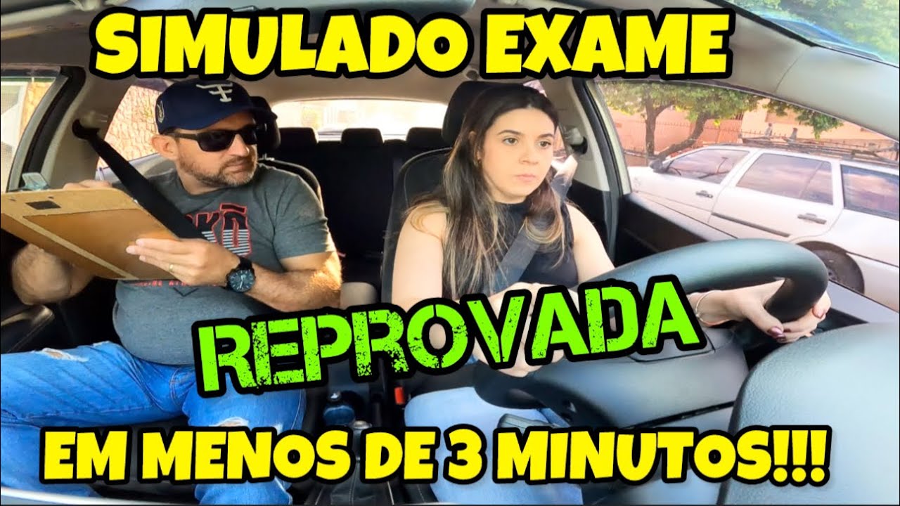 REPROVADA 3 FALTAS ELIMINATÓRIAS EM MENOS DE 3 MINUTOS!!! SIMULADO DETRAN 2025 #Faltas #Detran