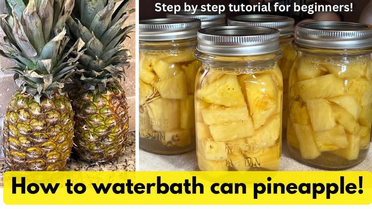 How to Can Pineapple | Water-bath Method |Step-by-step canning tutorial for beginners!