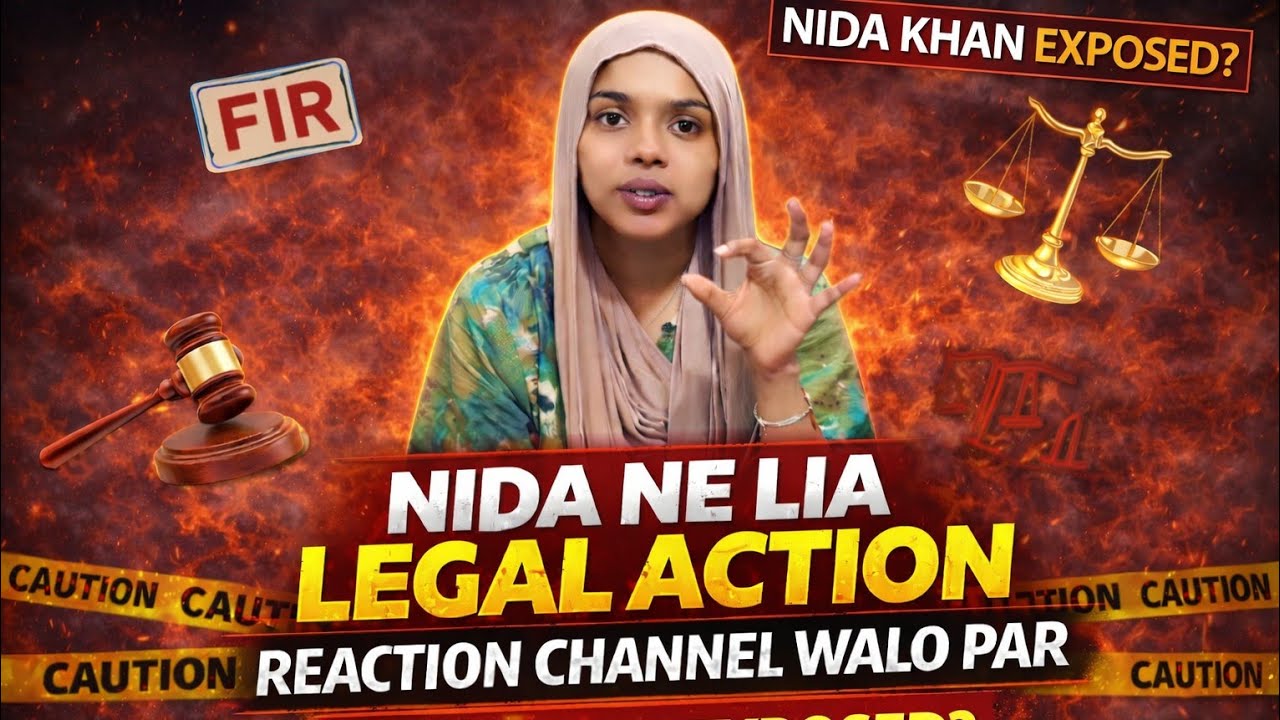 Nida khan exposed || Nida ne lia legal action reaction channel walo par #nidakhan 