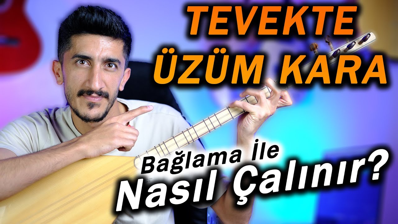 TEVEKTE ÜZÜM KARA SOLFEJ SAZ NOTALARI | Tevekte Üzüm Kara Bağlama Solfej Dersi