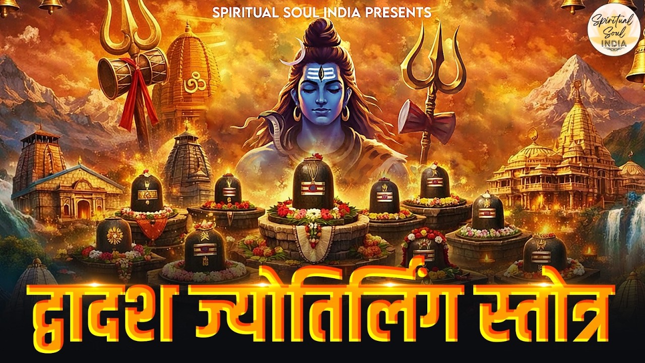 द्वादश ज्योतिर्लिंग स्तोत्रम् | सौराष्ट्र सोमनाथम् | Dwadash Jyotirlinga Stotram with Lyrics