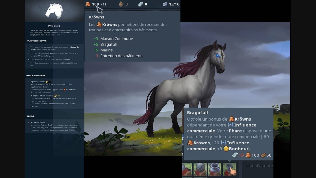 Northgard - Clan Cheval Comment Rush Bragafull