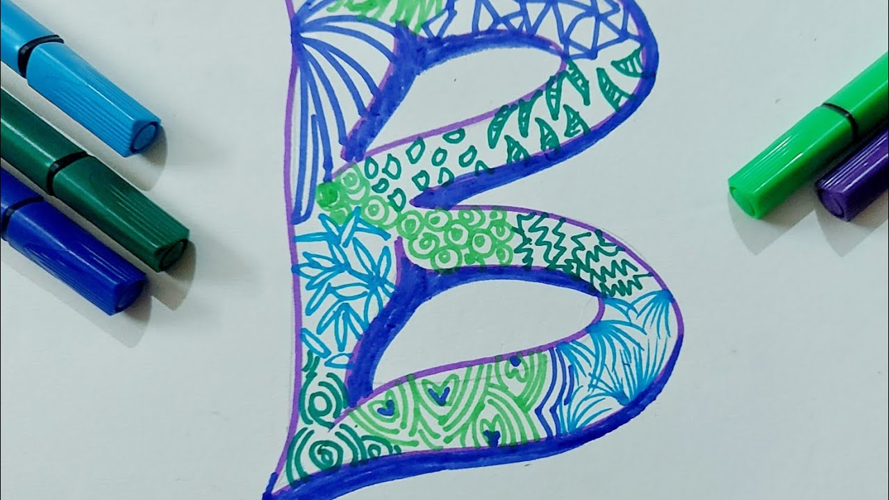 Easy alphabet art | Creative Alphabet Patterns for Beginners | Learn Unique Letter Designs