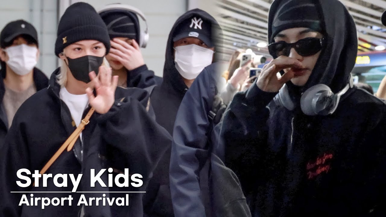 스트레이키즈 '마주치면 두근' | Stray Kids Airport Arrival [4K]