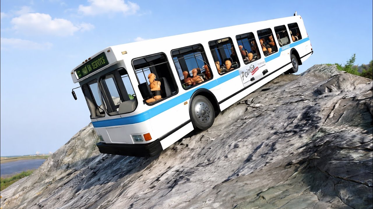 Bus Vs Death Cliff 😱🔥| BeamNG.drive#191 