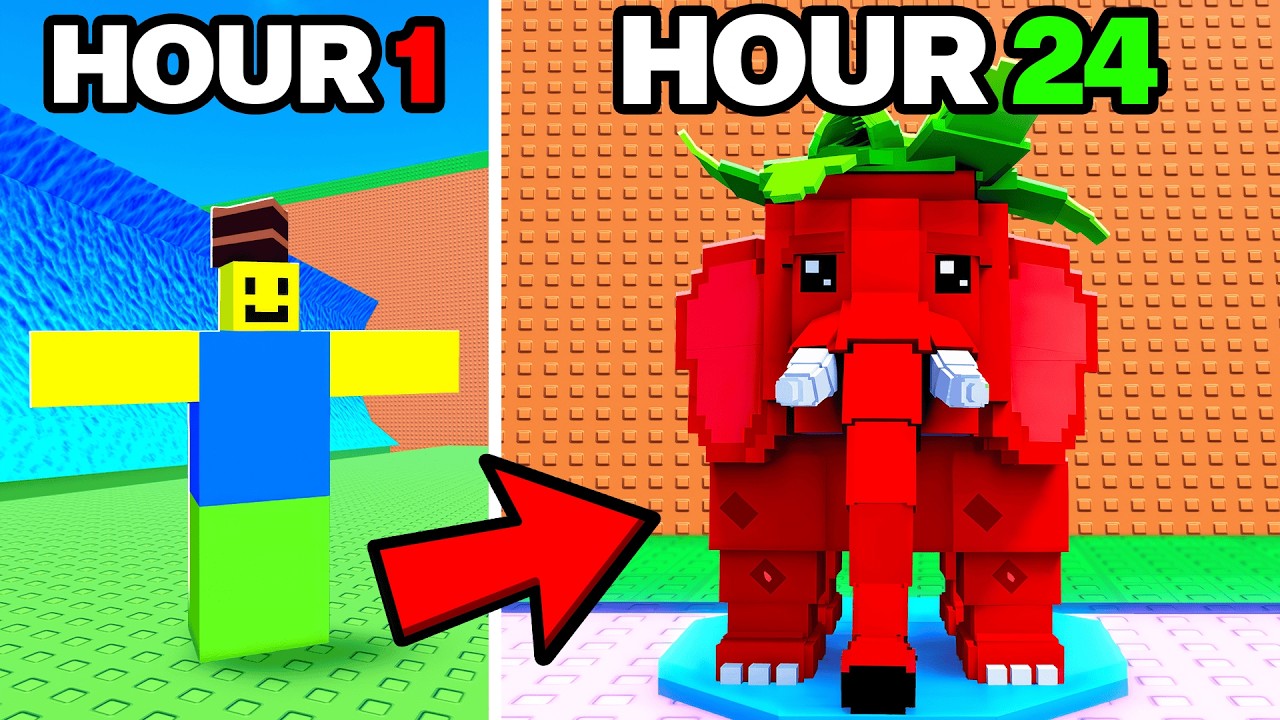 I Spent 24 Hours in Escape Tsunami For Brainrots!